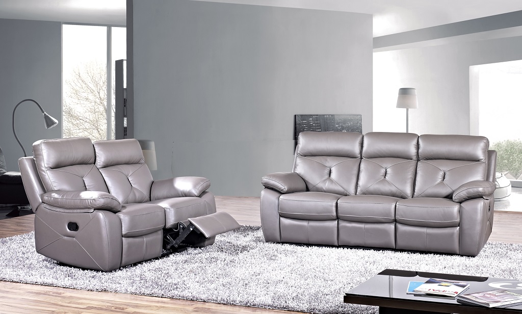 KW-3099 Recliner Leather Sofa Set