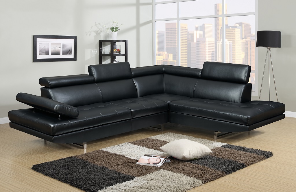 KW97820 Leather Sectional