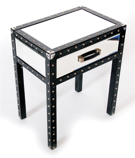 MIRRORED NIGHT TABLE-MDS-40-055