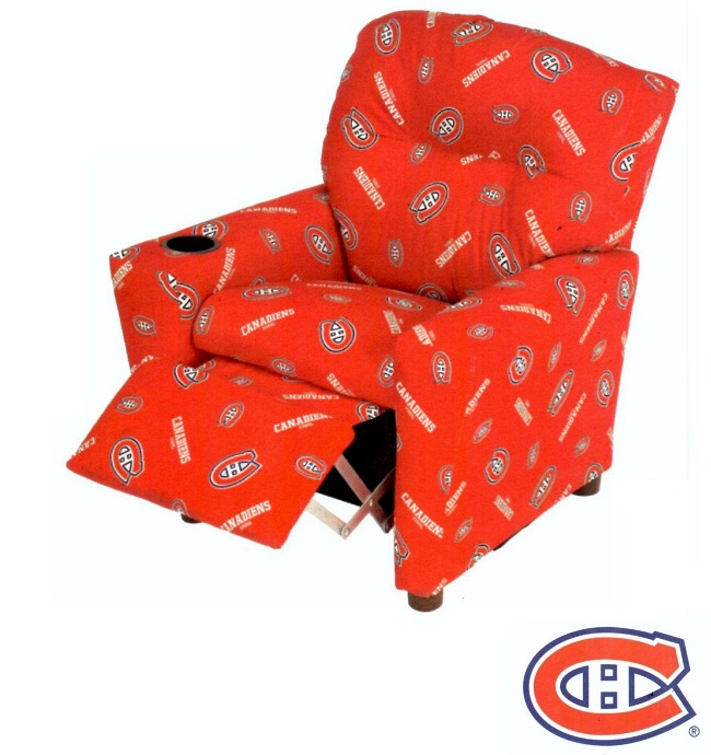 STA1300 Montreal Canadians Recliner Chair Furtado Furniture