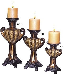 OK2944-31 Deco CandleHolders