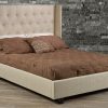 R166 Beige Fabric bed