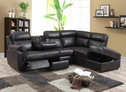 KW-R1818 Recliner Leather Sectional