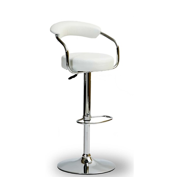 MSD50_101 Jimmy Barstool White Furtado Furniture