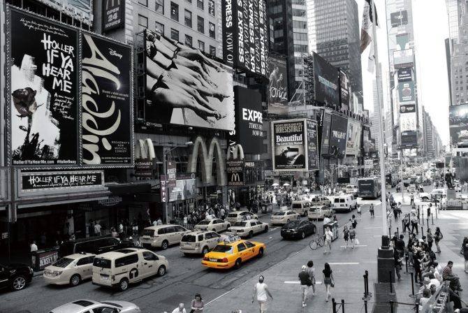 Time Square and Broadway at Manhattan, New York City